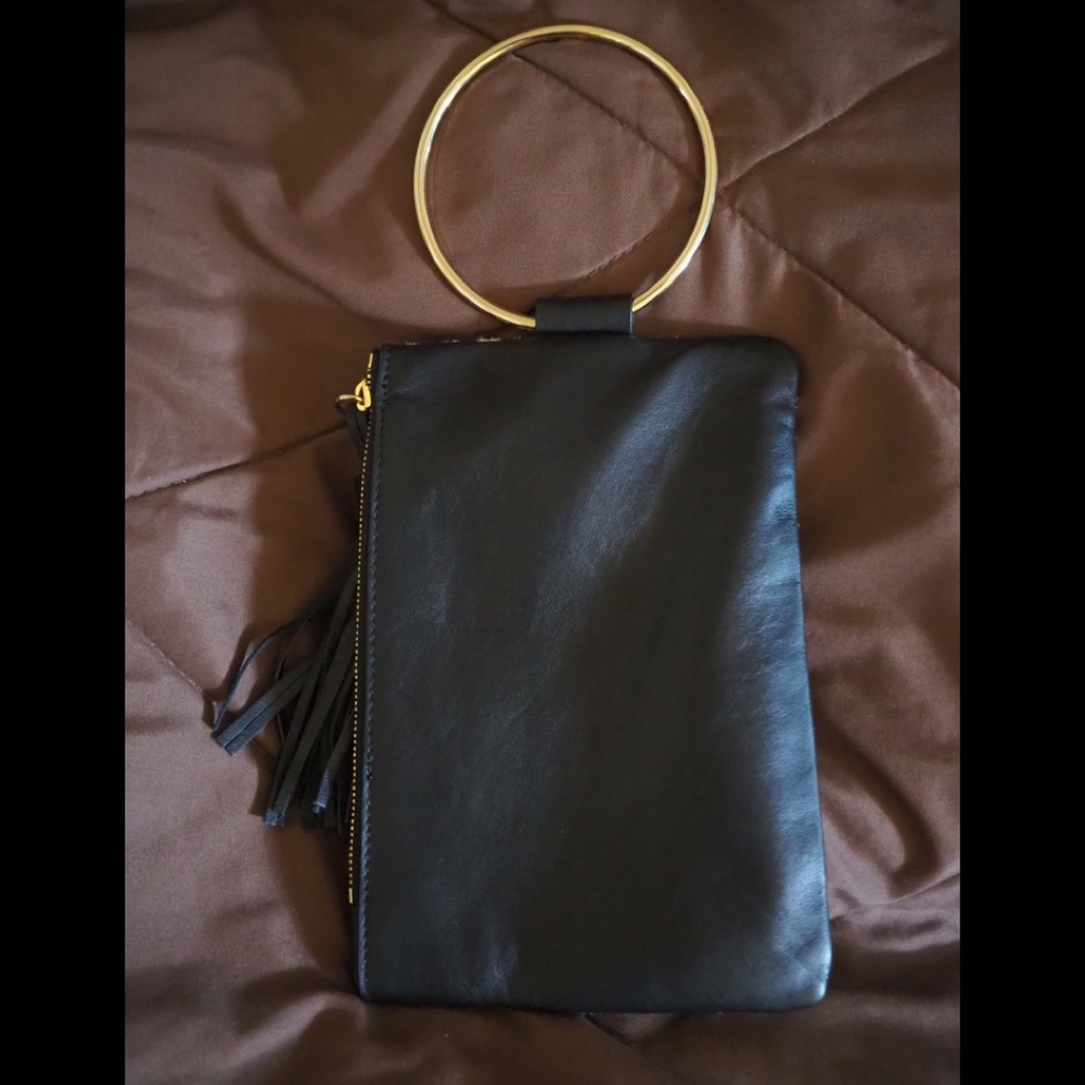 Stylish Black and White Mini Bag with Gold Accents - Picture 8 of 8